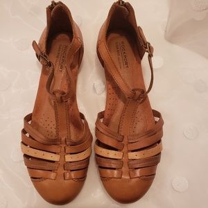 Rockport Cobb Collection Galaway T-Strap EUC